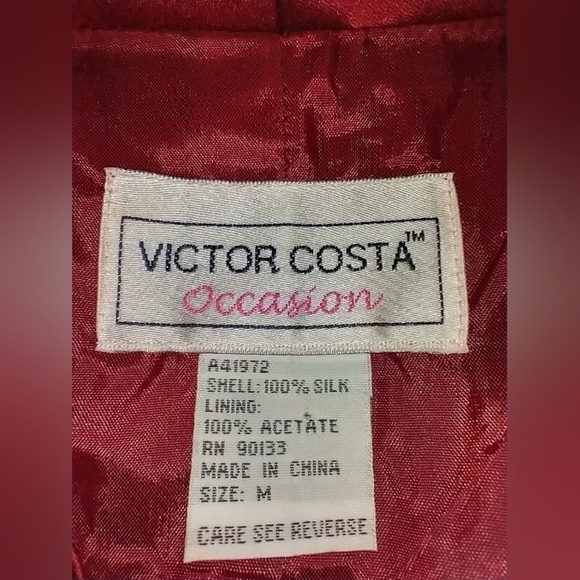 VICTOR COSTA SILK EVENING JACKET - Picture 5 of 6